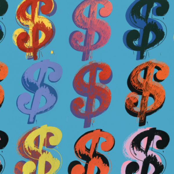 Andy Warhol dollar signs