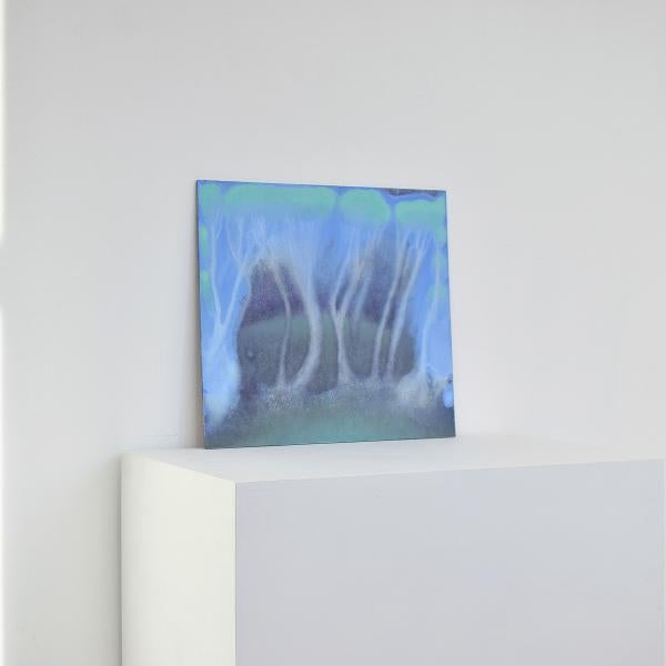 Twilight Meadow, 2024, oil on panel, 20" x 18"