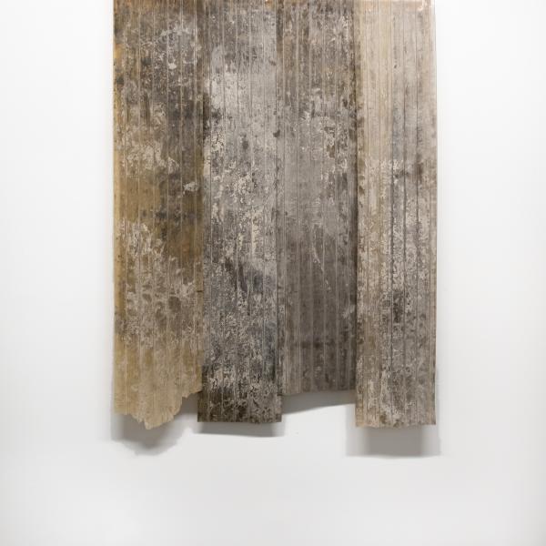 Untitled, 2023, PVC Curtain, Steel frame, 140 cm x 157 cm