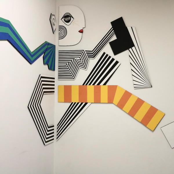 Mother?, 2024, plywood and acrylic paint, 72x84x84”