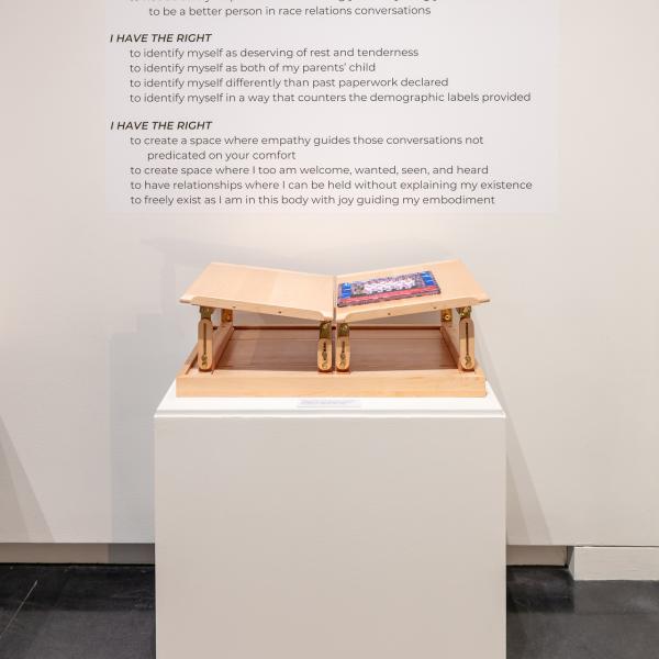 MFA Thesis exhibition, CU Art Museum, Spring 2024