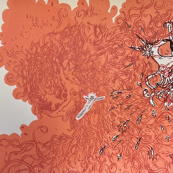 Far Away Into Myself, 2022. Screen print
