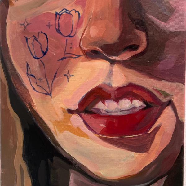 Tulips, 2022. Acrylic