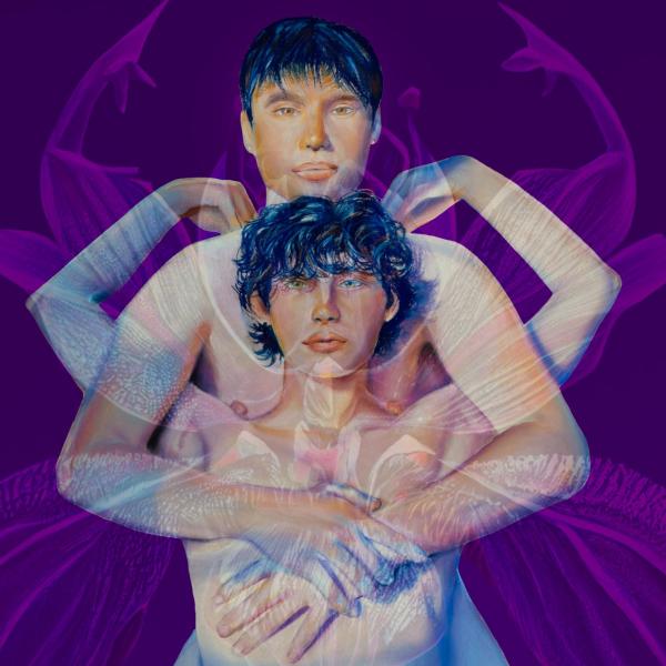 Orchid’s Embrace, 2023, pastel and digital painting.