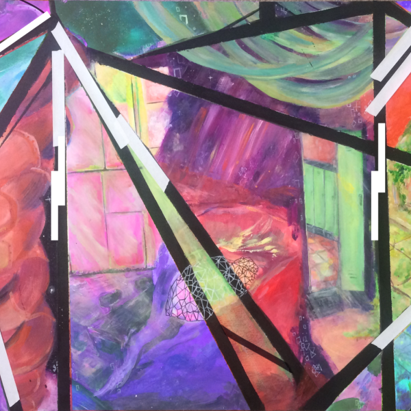 In Transit 2021 Acrylic on Wood