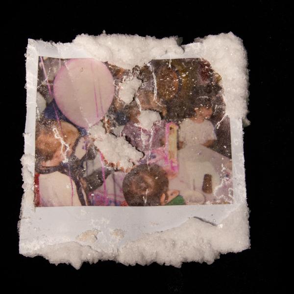 “The Birthday Party”, Archival Pigment Print with Alum Salt, 2020, (4”x4”) or (11”x9” in shadow box)