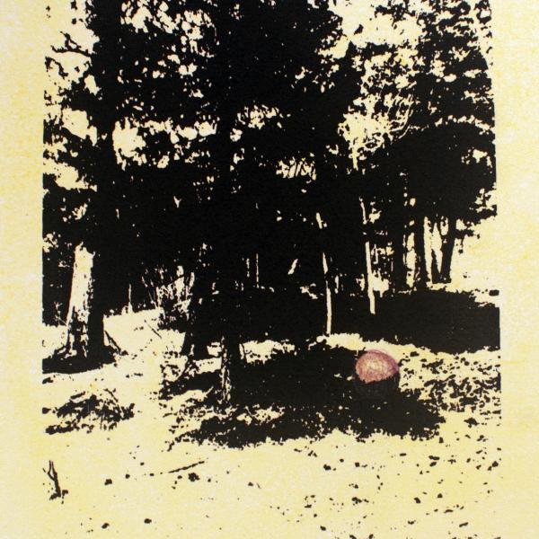 Study for Sphere V, (2020), 11” h x 7” w, Monotype / Serigraph on BFK Rives 280 GSM Printmaking Paper