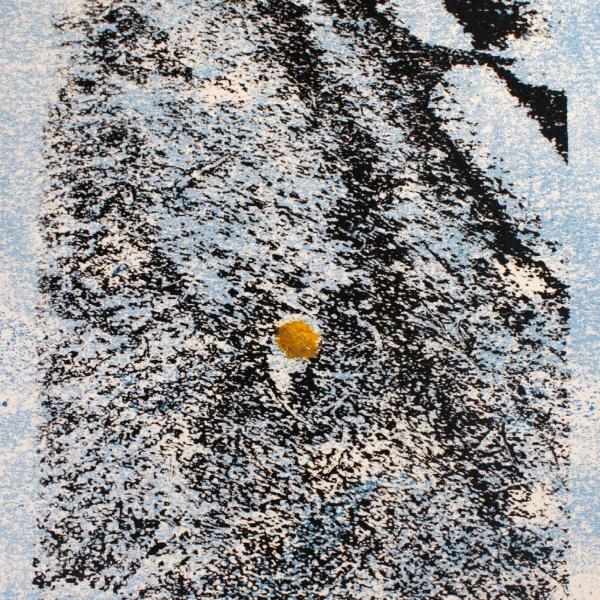 Study for Sphere VIII, (2020), 11” h x 7” w, Monotype / Serigraph on BFK Rives 280 GSM Printmaking Paper