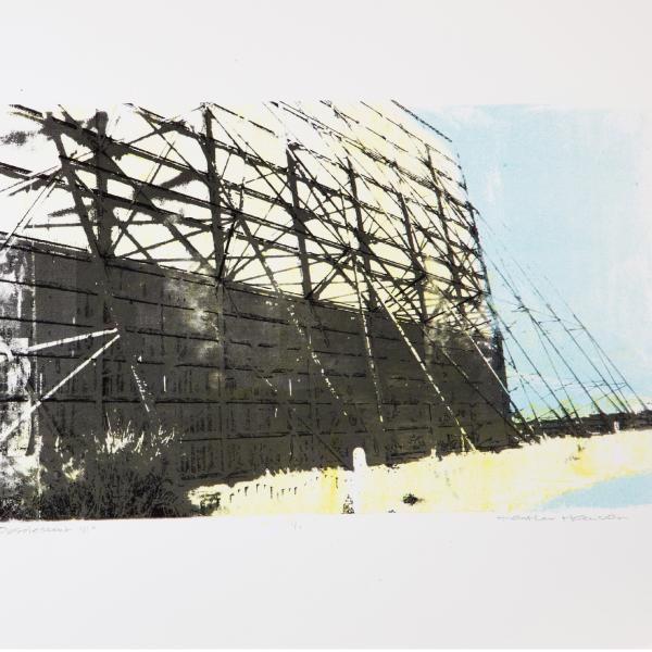Obsolescence III, 2018, Lithograph / Serigraph, 15” h x 18” w