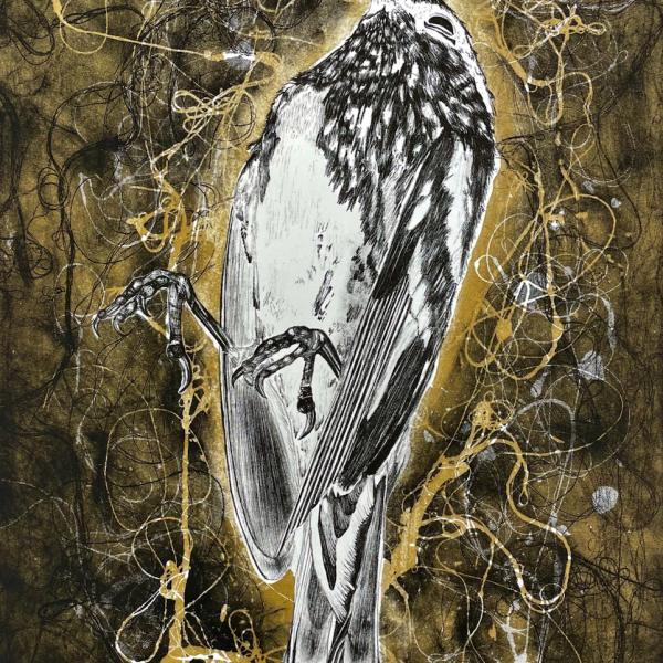 Isolation, lithograph, 12.5in x 18in, 2021