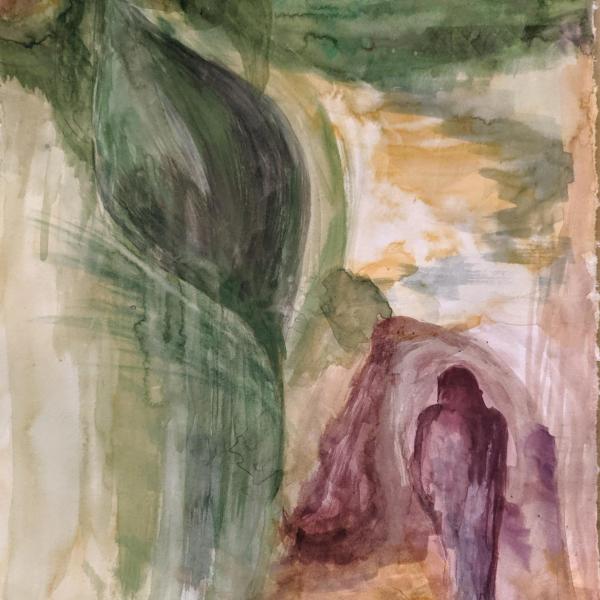 Terra Firma, Watercolor, 16.5” x 12”, 2020