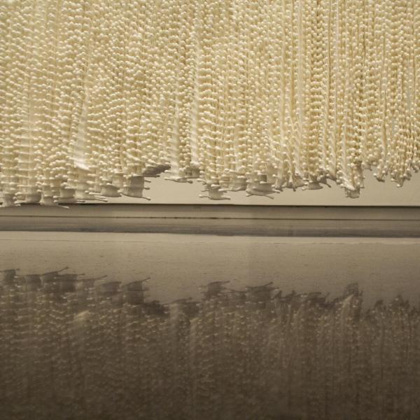 Maiden, 2020. 250,000 cotton swabs hanging together.