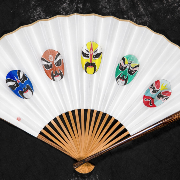 Gengwei Gou. "Opera," Folding fan. 7"x21". 2019