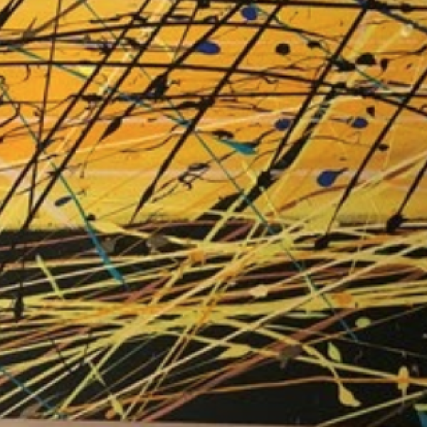 Devon Garber. "5:00," Acrylic on Canvas. 18"x24"x0.5". 2020