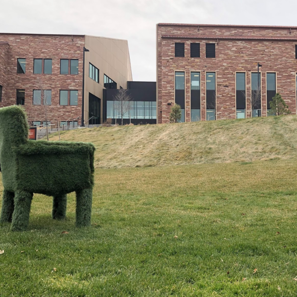 Lexi Block. "Please Sit," Wood, astroturf. 36"x27"x21". 2019