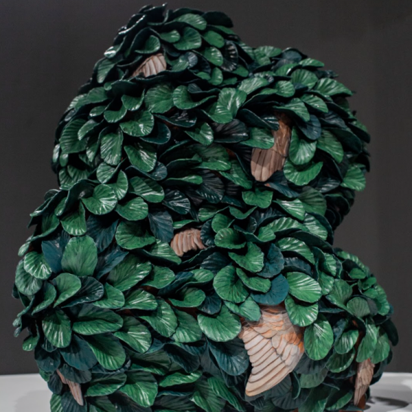 "Seeking, Hiding," 2020 Ceramic