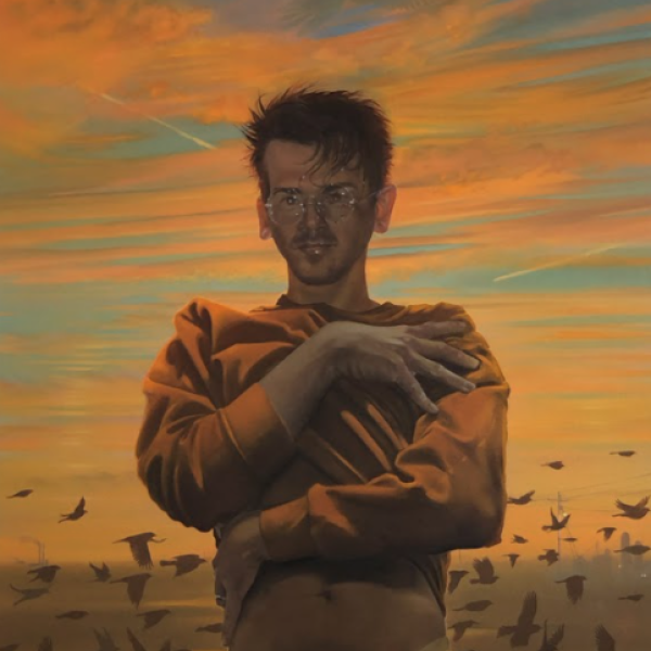 Robert Martin (Buehler), "Birth of" (Marty's Briefs), (acrylic and oil on stretched canvas), 31.5x71.5"