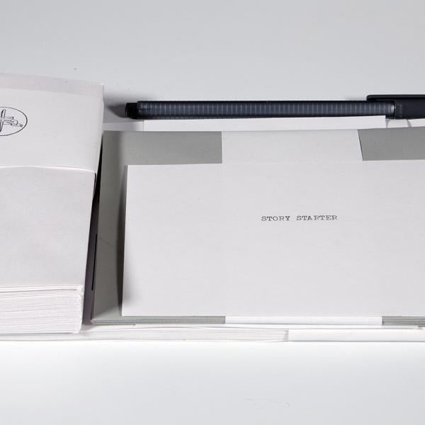 "National Correspondence Coalition," Pack: NCC certified paper (50 sheets), NCC certified envelopes (50), New Recruit Invitations (5), monthly story starter (1), Material Request Form (1), NCC certified pen (1) Dimensions variable. 2019-ongoing