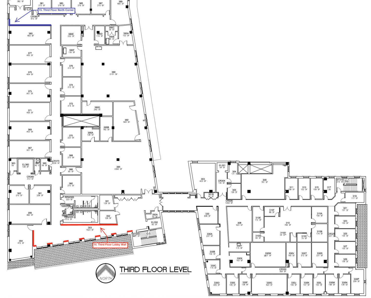 schematic for building 3rd floor