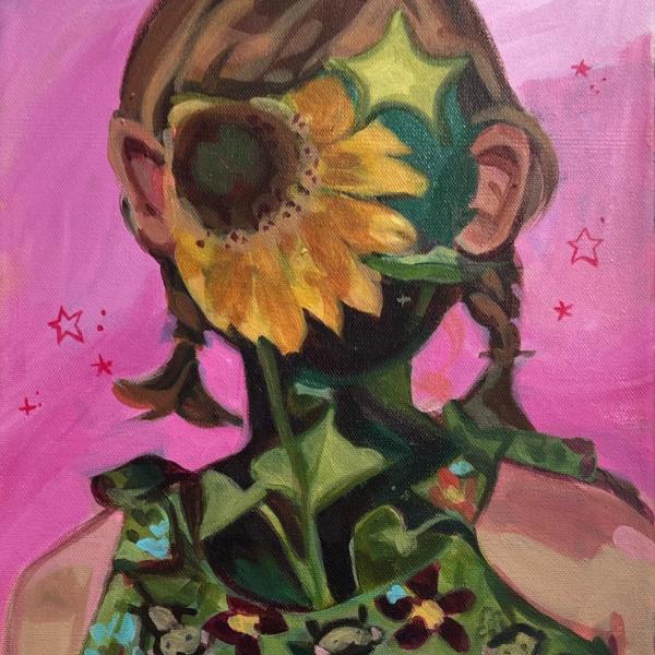 Sunflower, 2022. Acrylic