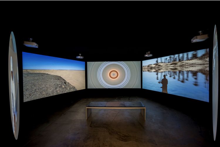 Silsila video installation at Marta Herford Museum, Germany, 2017