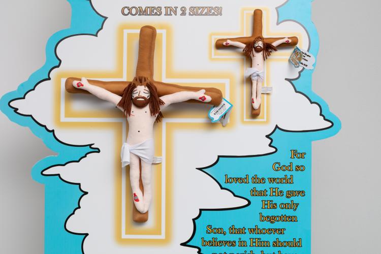 My Savior, 2021 Polyester plush toys, pop-up display, infomercial video