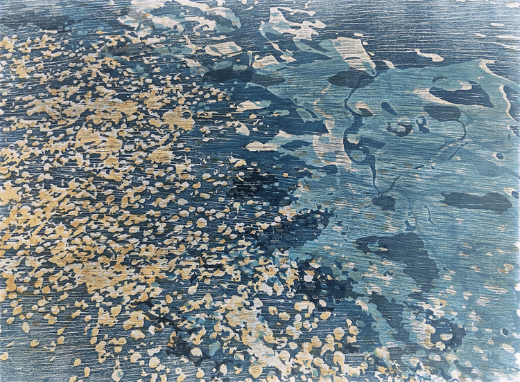 Untitled, Woodblock, 12” x 16”, 2020