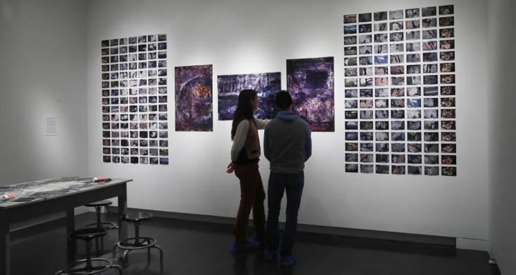 Molly Ott, installation in CU Art Museum
