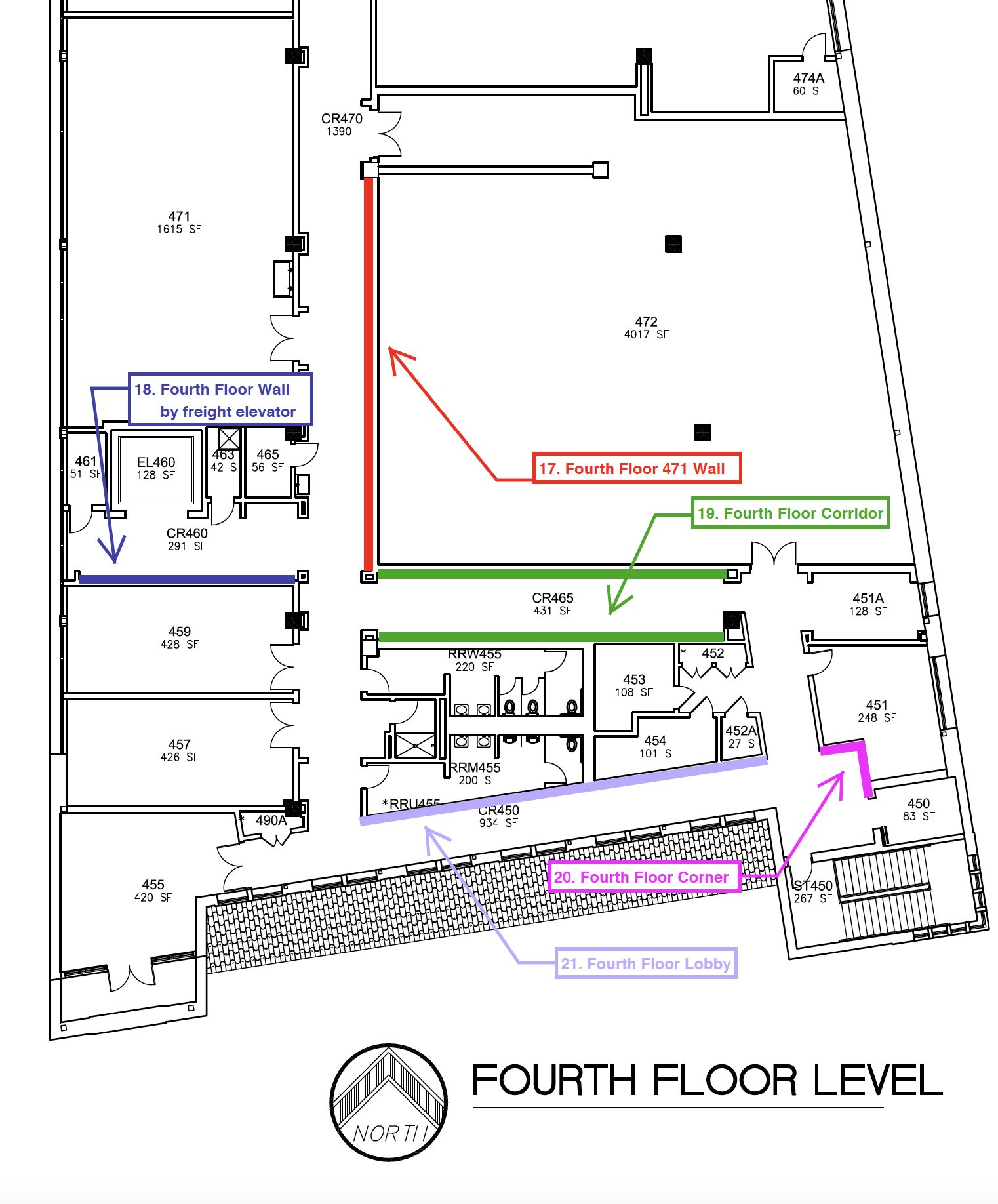 schematic for building 4th floor