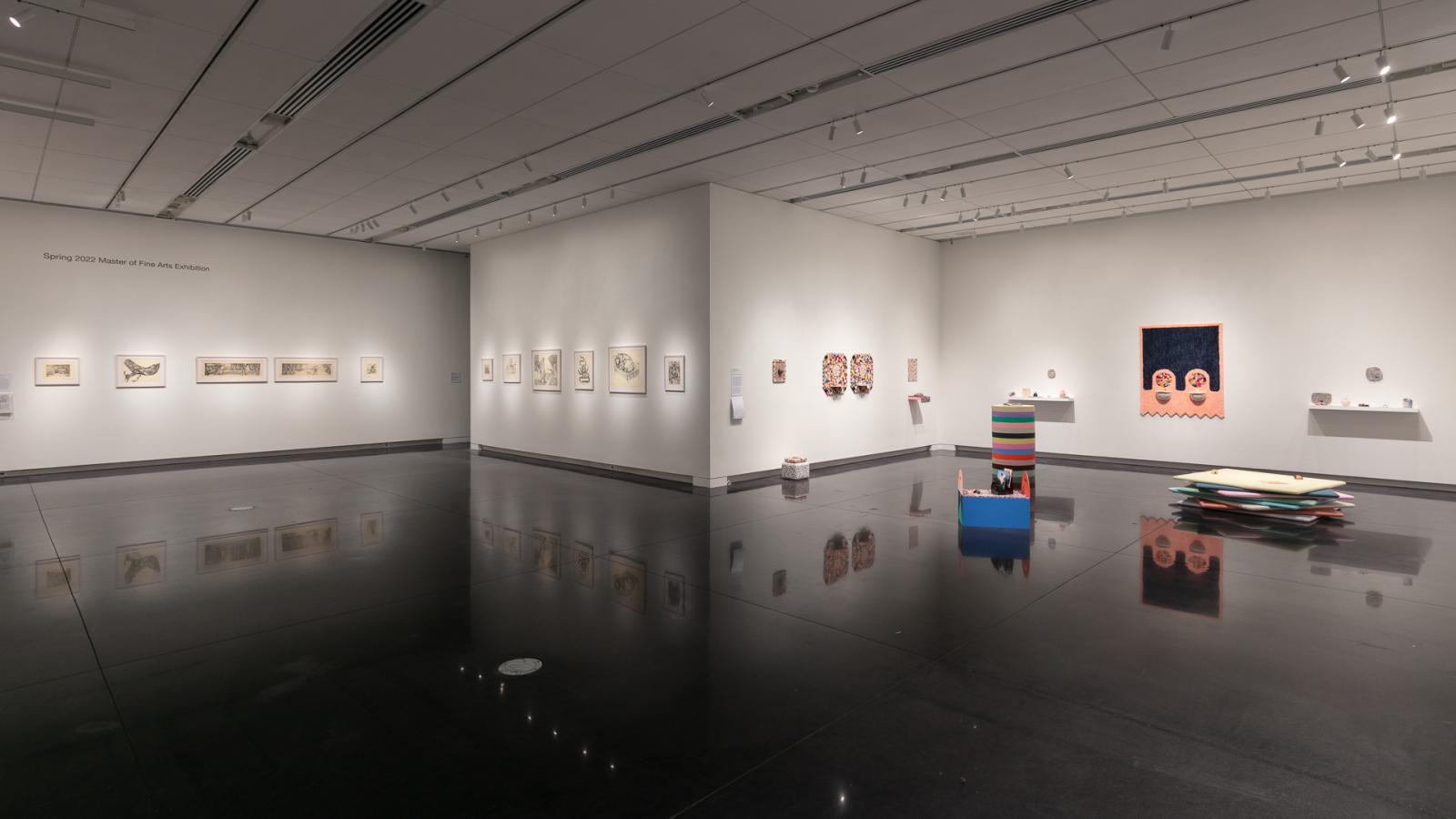 MFA thesis exhibition, spring 2022. CU Art Museum