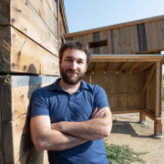 Aaron Treher, lecturer in the Department of Art and Art History, developed a novel approach to conservation that’s part site-specific artwork and part structure to entice the birds into making it their home.