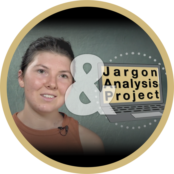 Alana Faller discusses her thesis, titled The Jargon Project.
