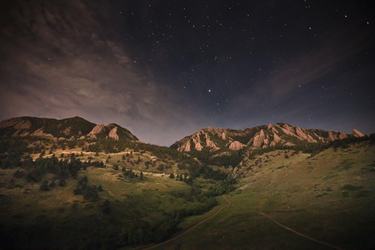 Sommers-Bausch Observatory - Stars over the Flatirons