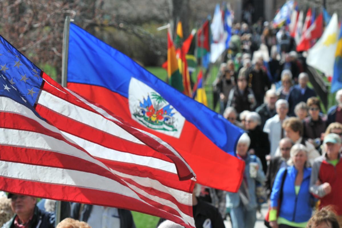 Flags from the Conference on the World Affairs