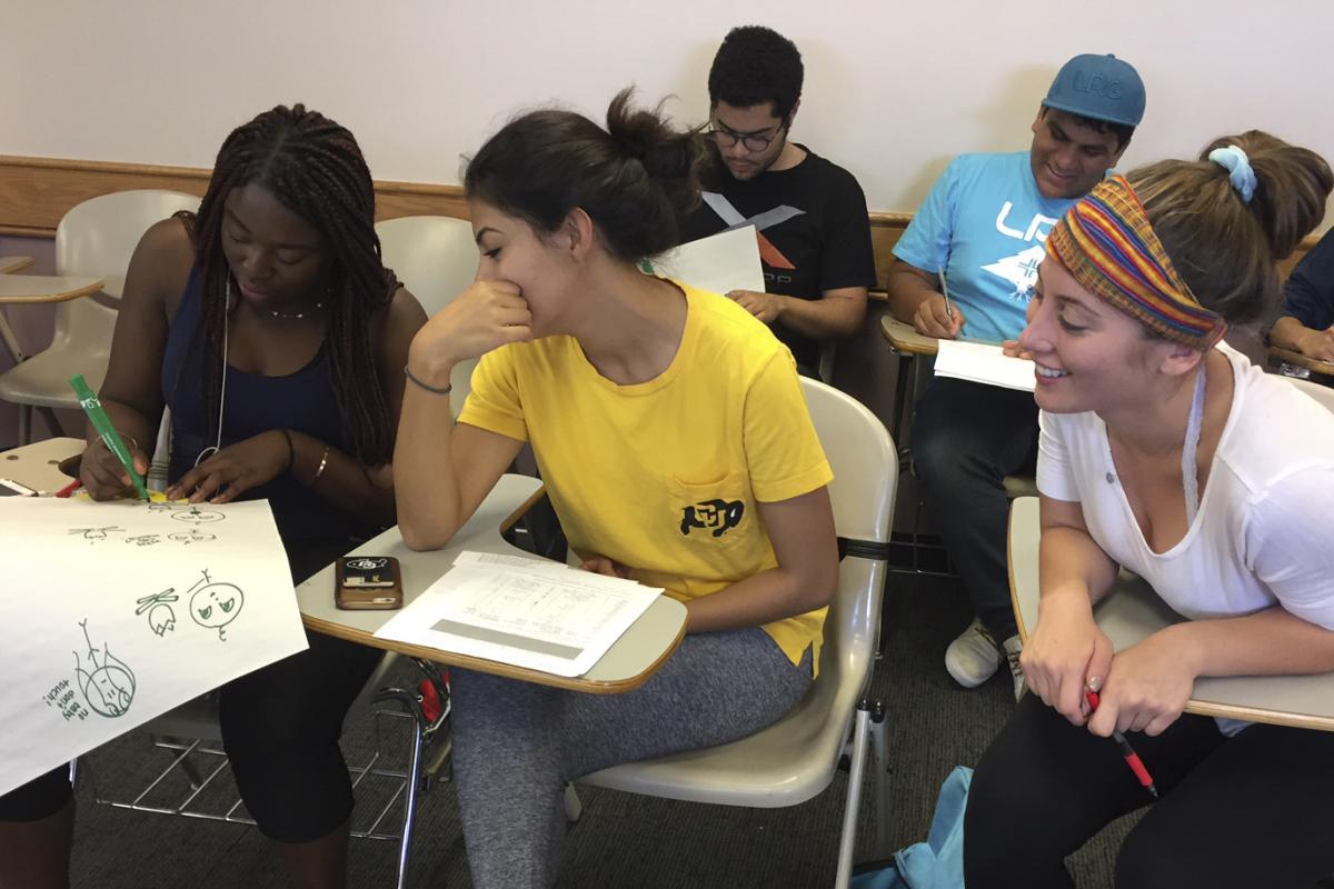 MASP students working on a project