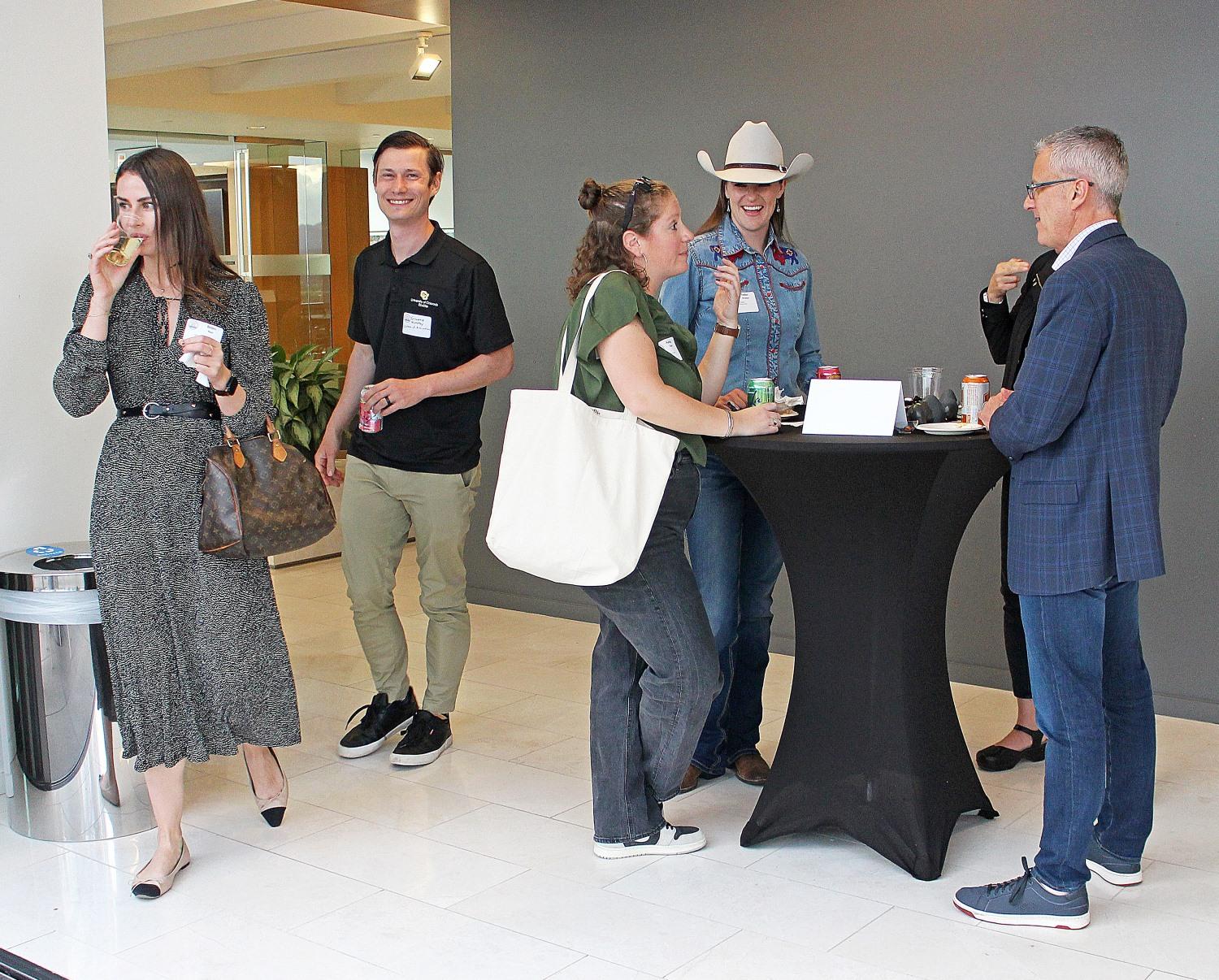 Networking at CU After Work event