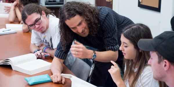 Photograph of Jewish Studies professor in the Classroom