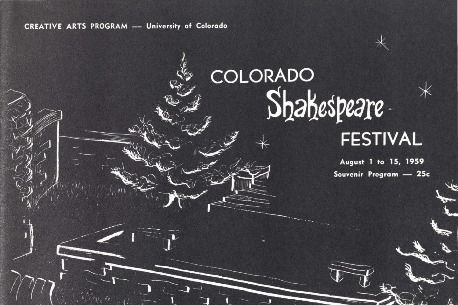 Excerpt of the 1959 Shakespeare festival program.