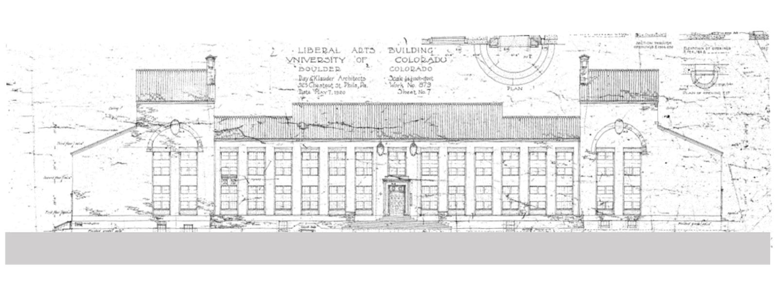 Hellems' blueprint from original design
