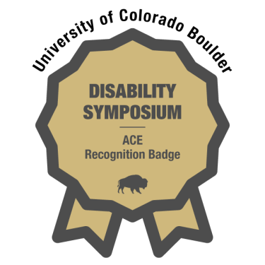 Disability Symposium Recognition Badge