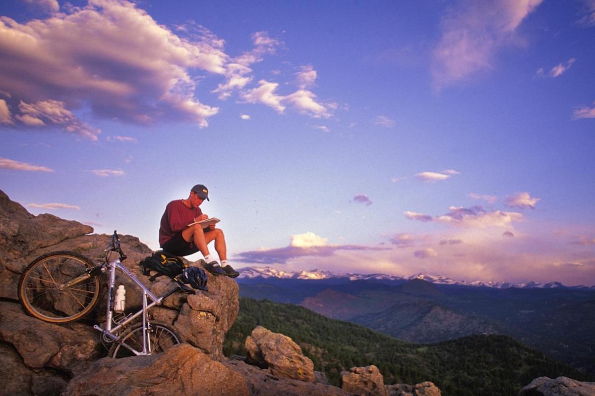 Student on the Flatirons