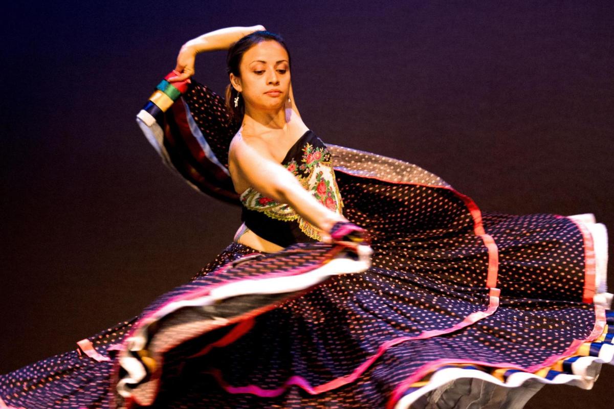 student dancing flamenco