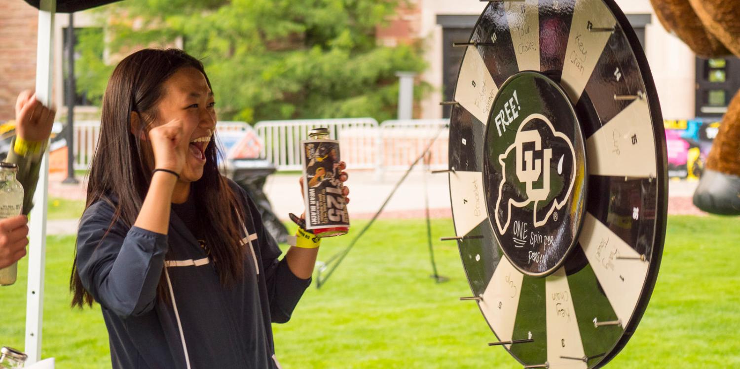 girl spinning wheel