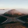 fork on a mountain road