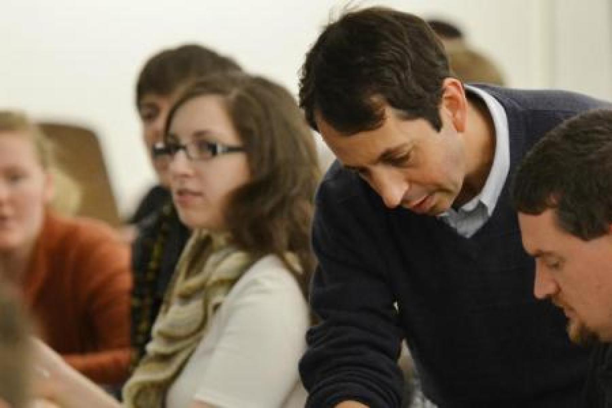 A man teaching