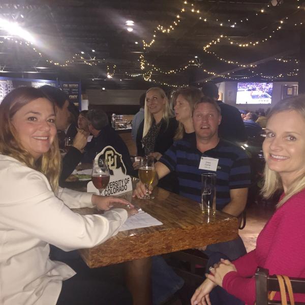 CU-Boulder alumni in San Diego joined meet to network and catch up on the latest news from the university. Photo courtesy of Chrissy Reneger.
