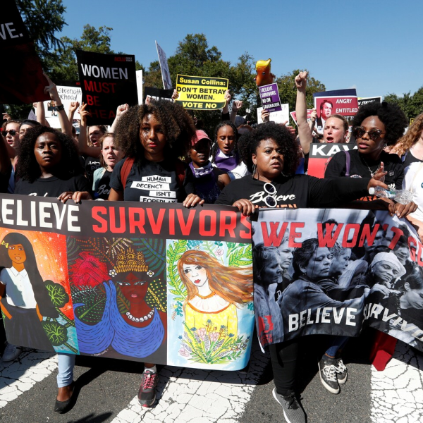 Protesters at Brett Kavanaugh confirmation hearings