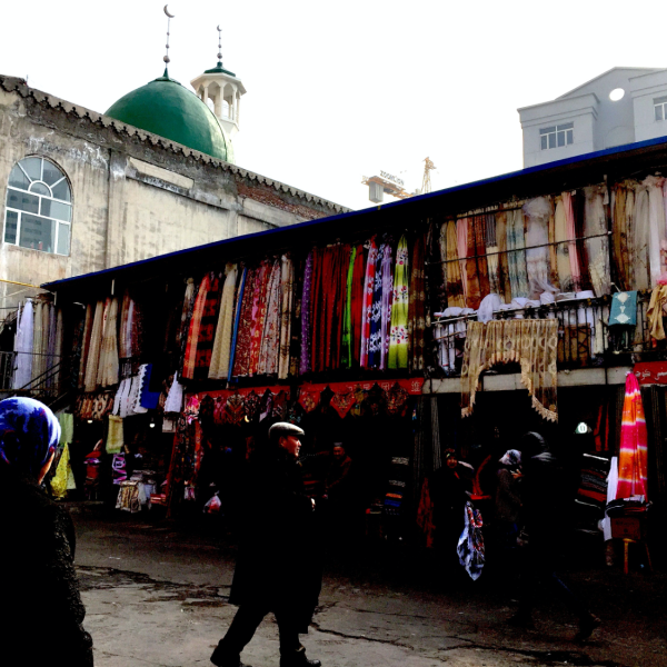 Picture of a market in china