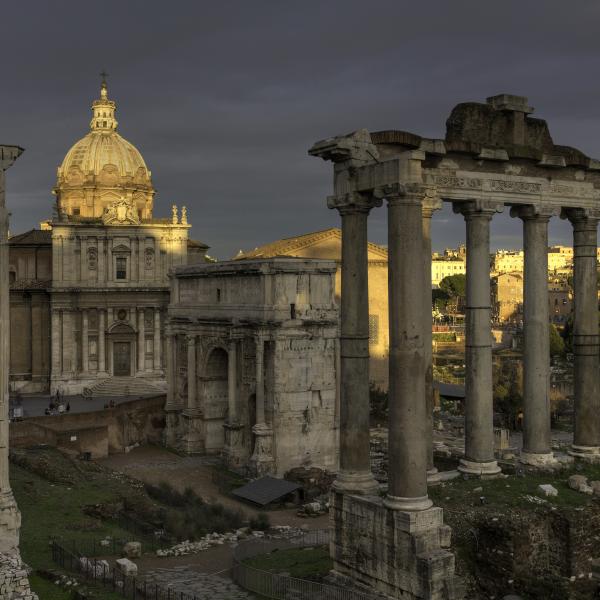 Although enrollment in the humanities at universities nationwide has fallen in recent years, the same is not true of classics, or “classical studies,” as it is sometimes called. Photo of Rome under stormy skies by Tyler Lansford.