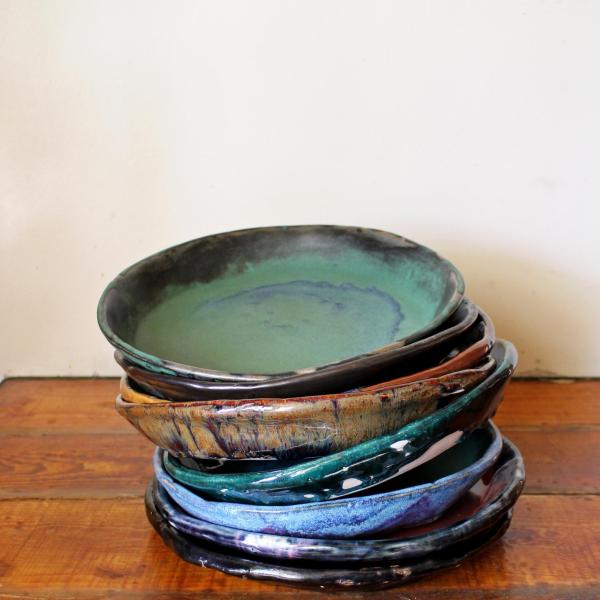 stack of ceramic plates